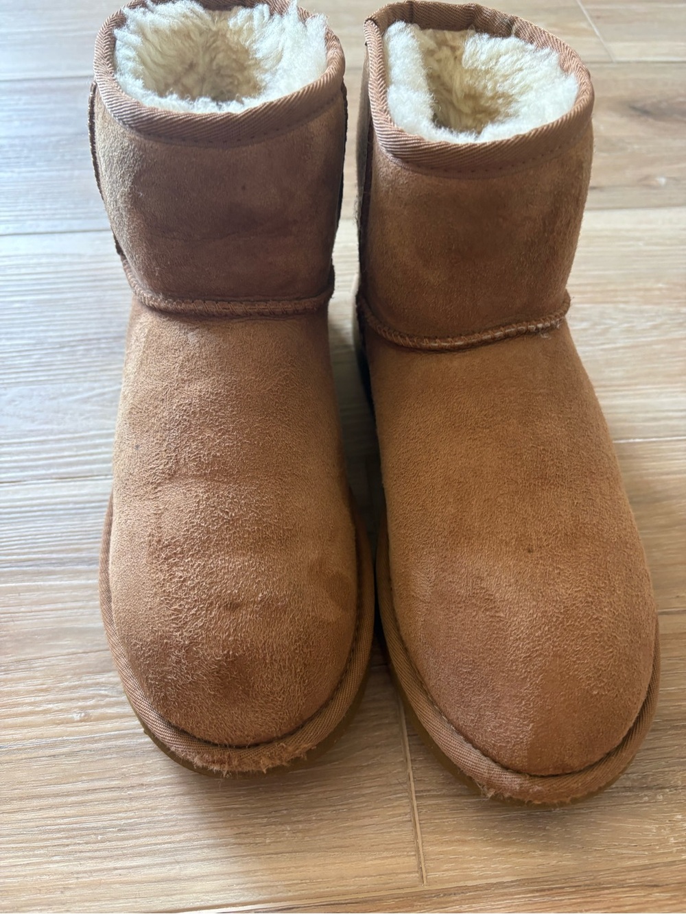 UGG Chestnut Classic Mini II Suede Water Resistant Bootie 8 - Picture 3 of 7